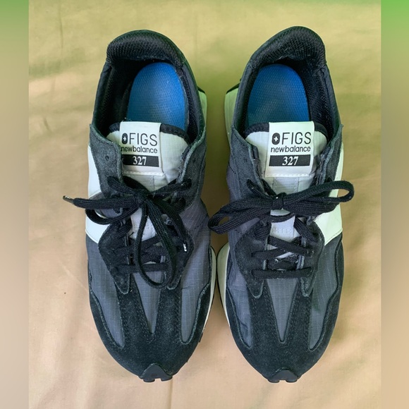 FIGS‎ x New Balance 327 Sneakers Black Gray Men’s Size 8